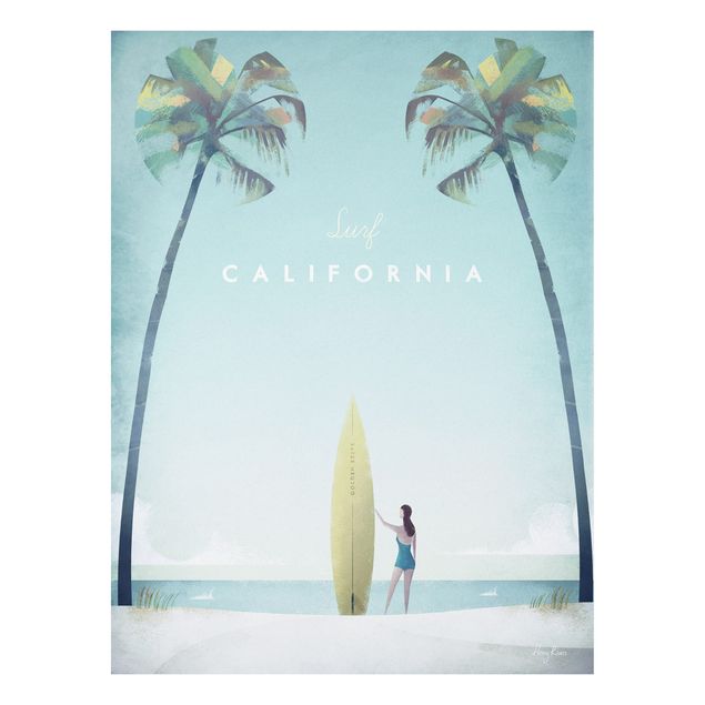 Print on forex - Travel Poster - California