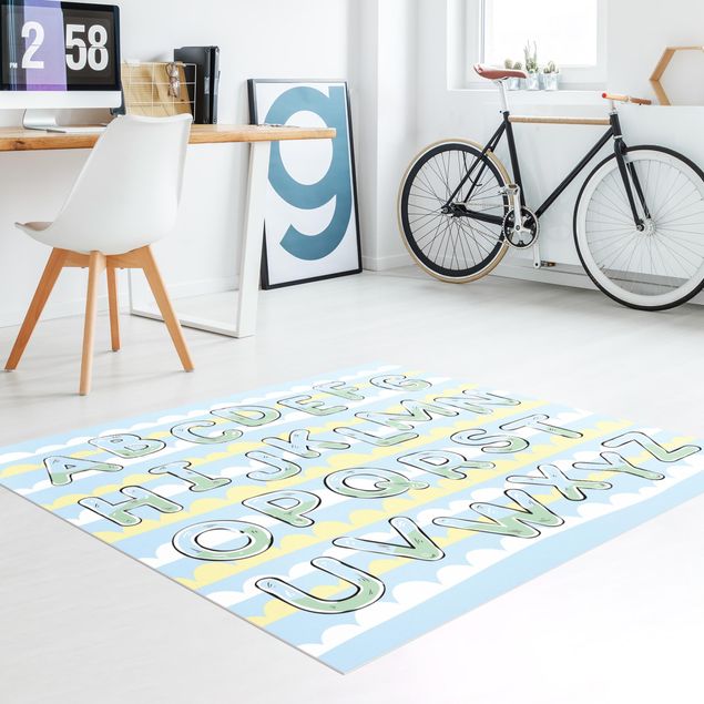 contemporary rugs I Am Learning The Alphabet From A To Z