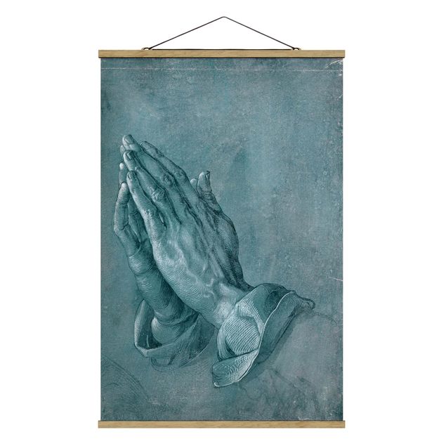 Fabric print with poster hangers - Albrecht Dürer - Study Of Praying Hands