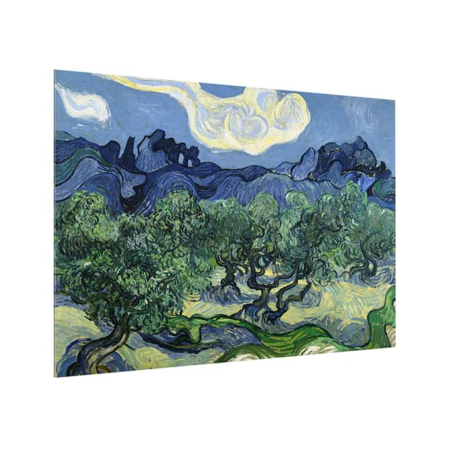 Glass splashback Vincent van Gogh - Olive Trees