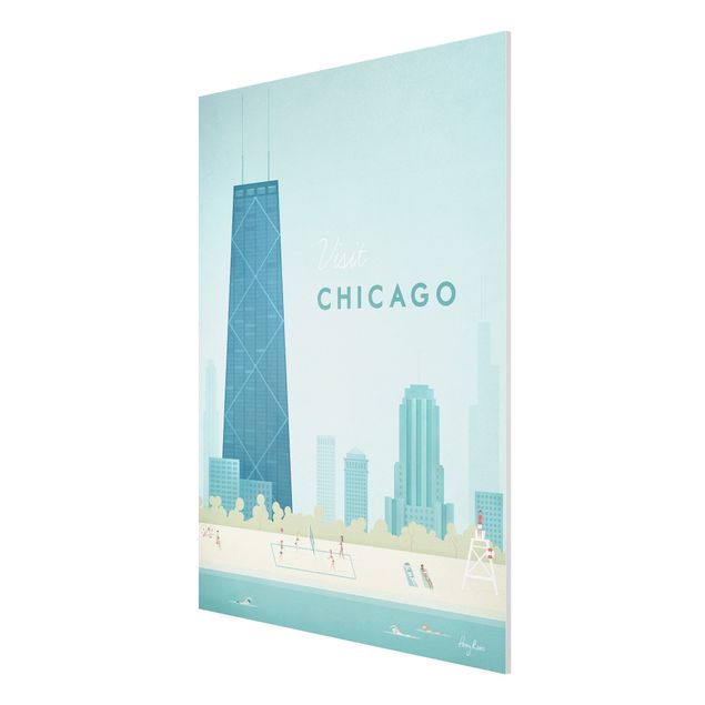 Print on forex - Travel Poster - Chicago
