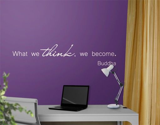 Inspirational quotes wall stickers No.CA29 What We Think II