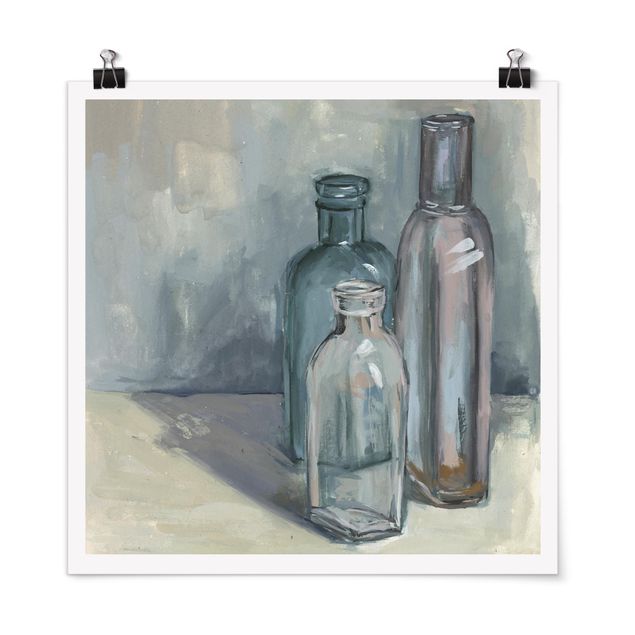 Poster - Still Life With Glass Bottles I