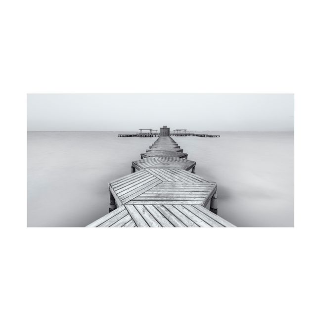 Modern rugs Wooden Pier And Black And White