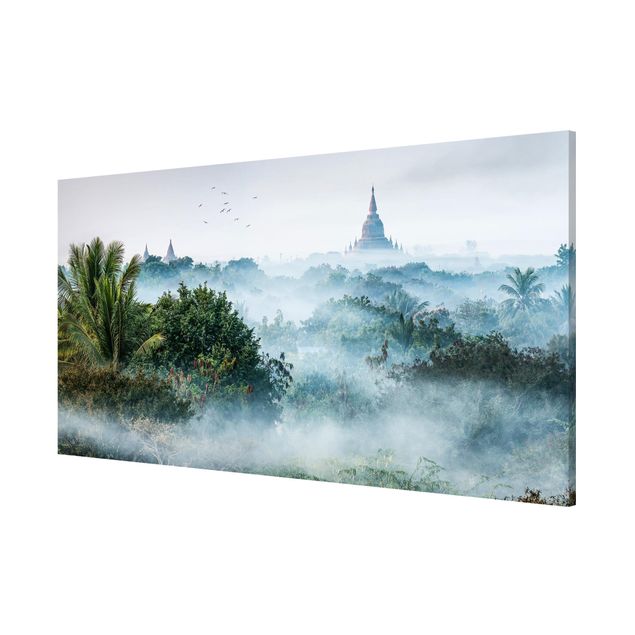Magnetic memo board - Morning Fog Over The Jungle Of Bagan