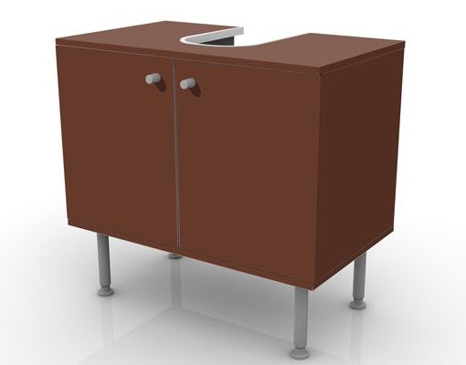 Wash basin cabinet design - Colour Chocolate