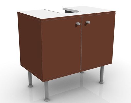 Wash basin cabinet design - Colour Chocolate