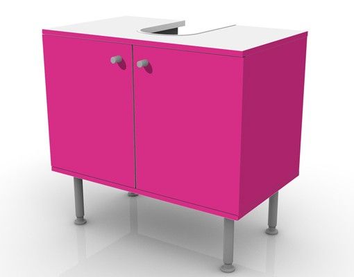 Wash basin cabinet design - Colour Pink