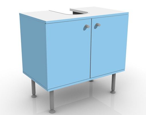 Wash basin cabinet design - Colour Light Blue