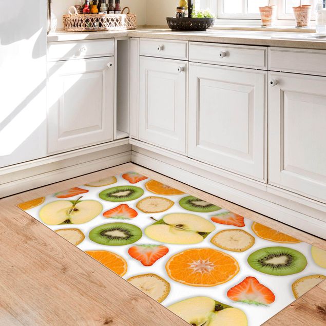 kitchen runner rugs Colourful Fruit Mix
