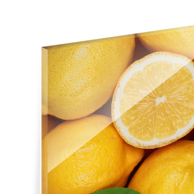 Glass Splashback - Juicy Lemons - Square 1:1
