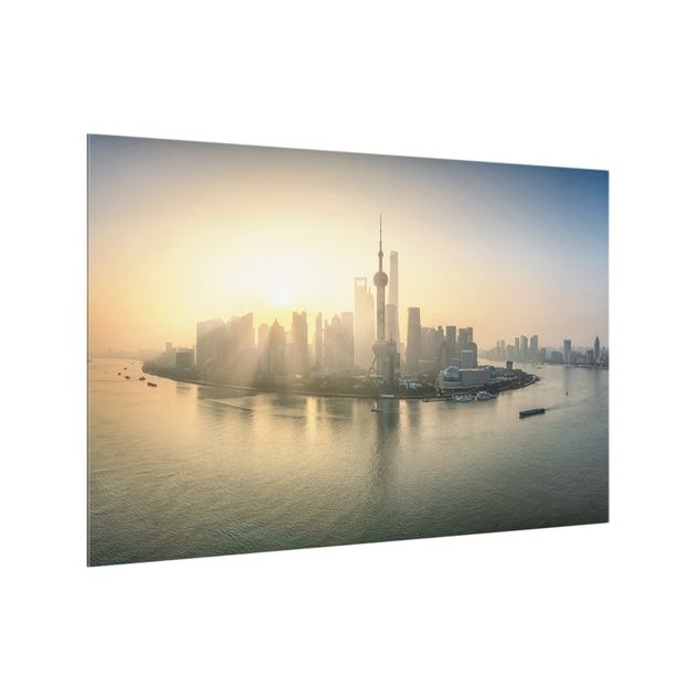 Splashback - Pudong At Dawn - Landscape format 3:2