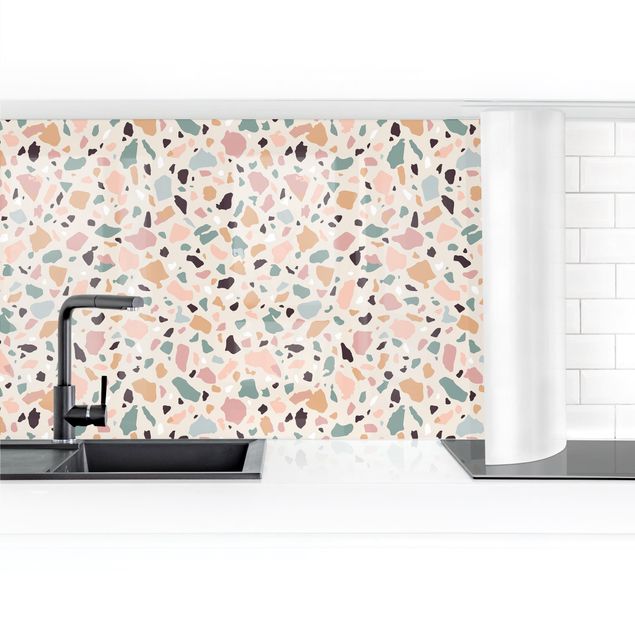 Kitchen wall cladding - Terazzo Pattern Naples II