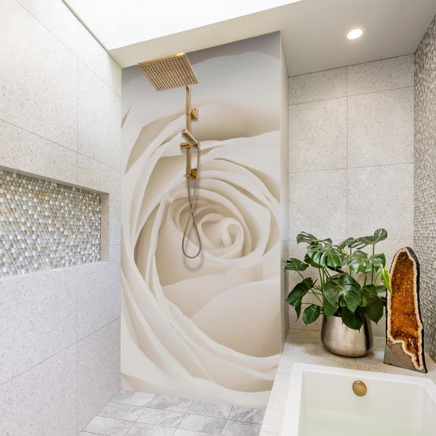 Shower wall panels Pretty White Rose