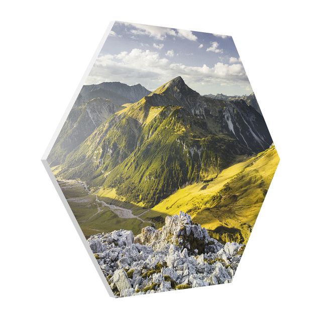 Forex hexagon - Mountains And Valley Of The Lechtal Alps In Tirol