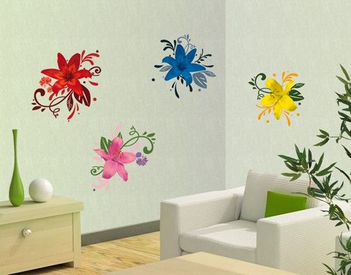 Wall stickers flower No.BP20 Lily Dream Set