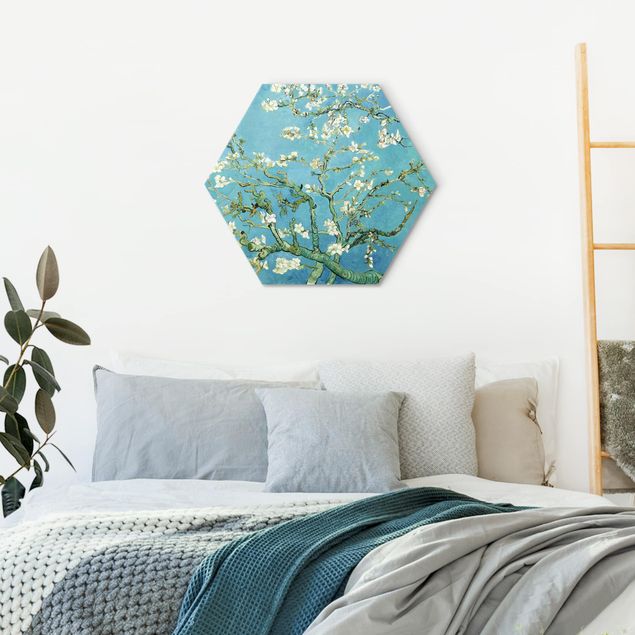 Alu-Dibond hexagon - Vincent Van Gogh - Almond Blossoms