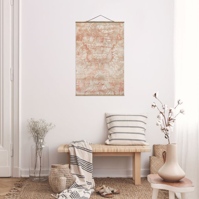 Fabric print with poster hangers - Ornament Tissue I