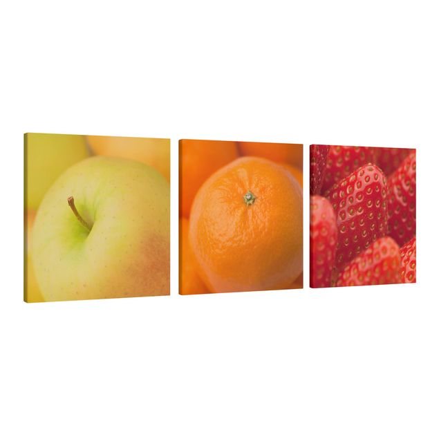 Print on canvas 3 parts - Fresh Fruit
