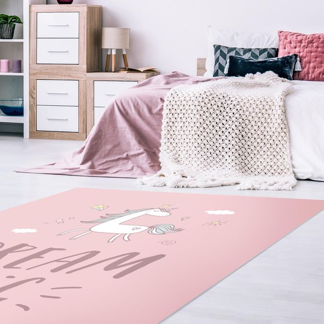 Modern rugs Dream big Unicorn