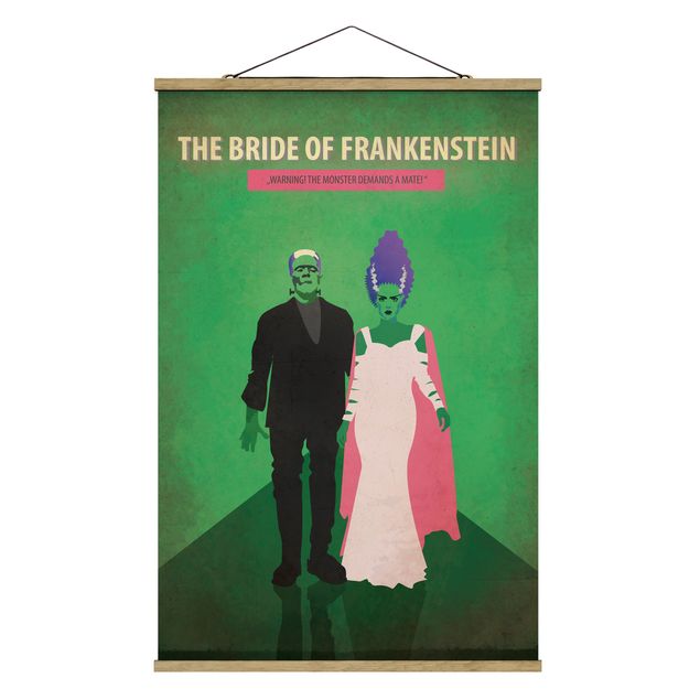 Fabric print with poster hangers - Film Poster The Bride Of Frankenstein