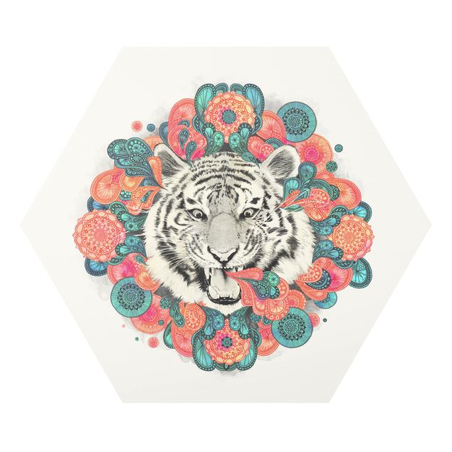 Forex hexagon - Illustration Tiger Drawing Mandala Paisley