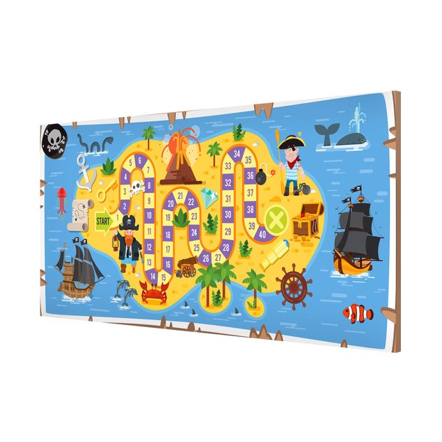 Magnetic memo board - Playoom Mat Pirates  - Looking For the Treasure