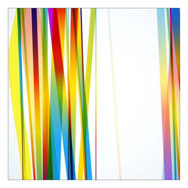 Adhesive film for furniture IKEA - Lack side table - Rainbow Stripes