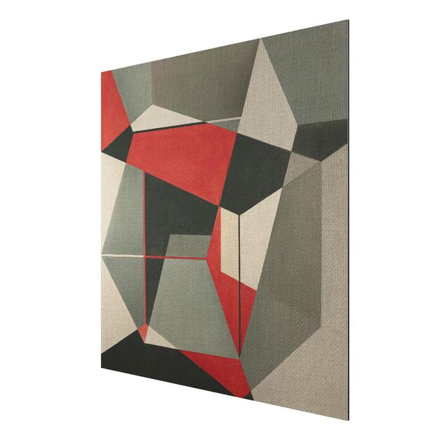 Print on aluminium - Geometrical Fox