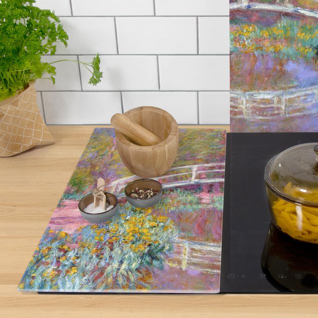 Glass stove top cover - Claude Monet - Bridge Monet's Garden