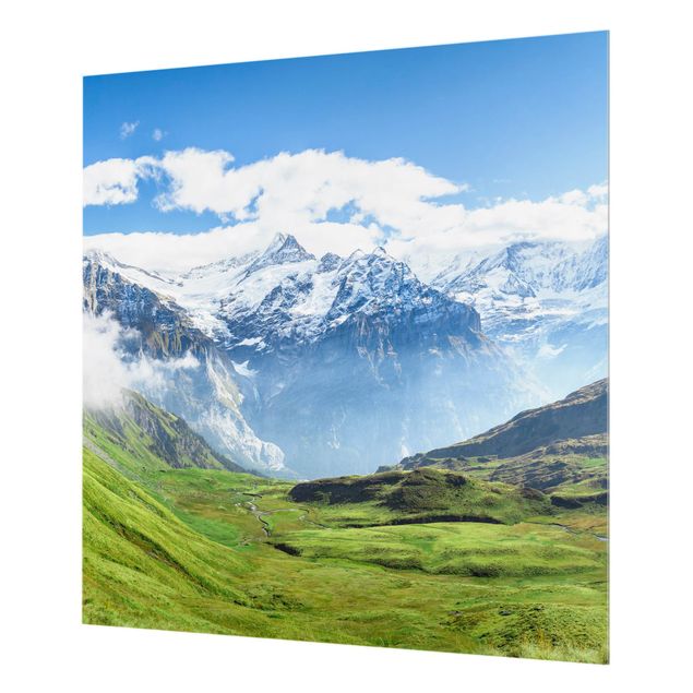 Splashback - Swiss Alpine Panorama - Square 1:1