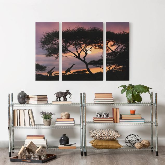 Print on canvas 3 parts - African Safari