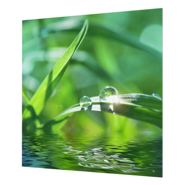 Glass Splashback - Green Ambiance II - Square 1:1