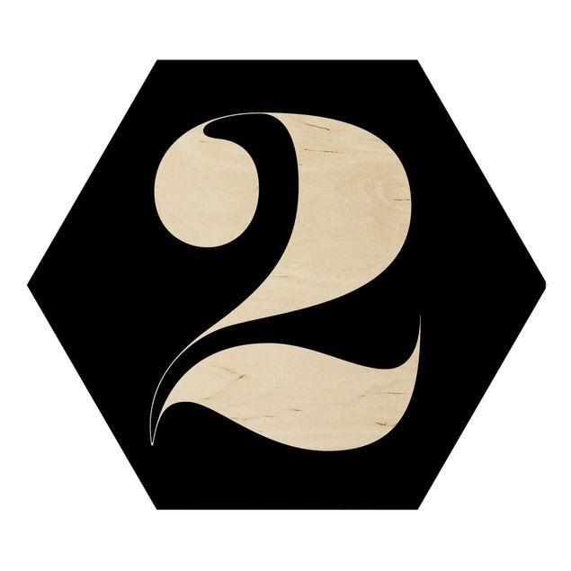 Wooden hexagon - Antiqua Number 2