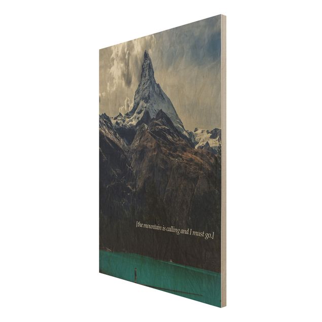 Print on wood - Poetic Landscapes - Mountain