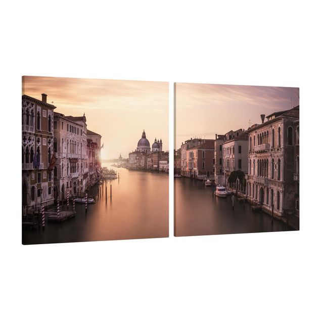 Print on canvas 2 parts - Evening In Venice