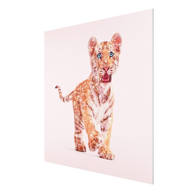 Print on forex - Tiger With Glitter