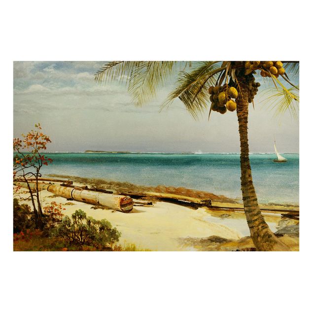Magnetic memo board - Albert Bierstadt - Tropical Coast