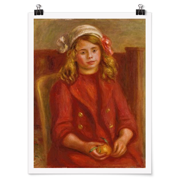 Poster art print - Auguste Renoir - Young Girl with an Orange