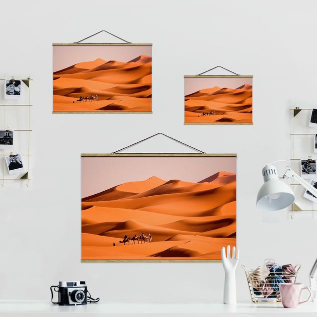 Fabric print with poster hangers - Namib Desert