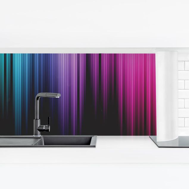 Kitchen wall cladding - Rainbow Display II