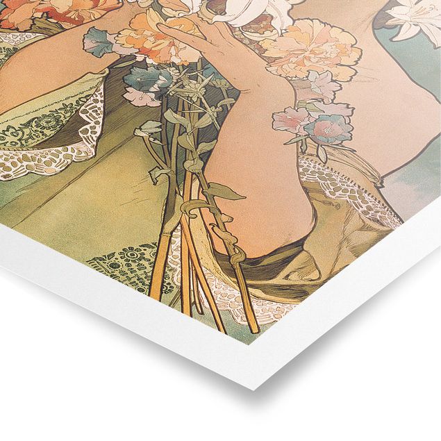 Poster art print - Alfons Mucha - Flower
