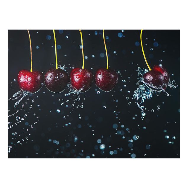 Glass Splashback - Fresh Cherries - Landscape 3:4