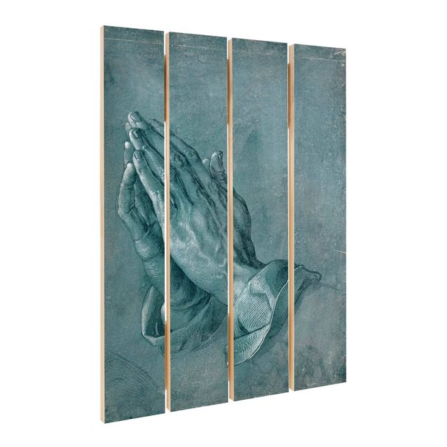 Print on wood - Albrecht Dürer - Study Of Praying Hands