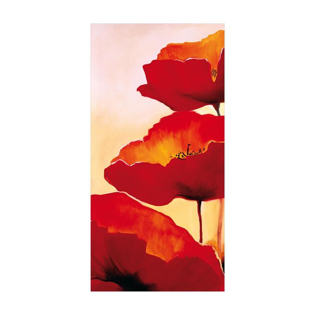 floral area rugs Poppy Family