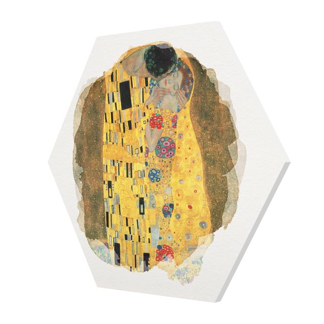 Forex hexagon - WaterColours - Gustav Klimt - The Kiss