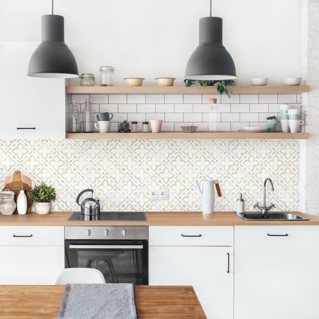 Kitchen splashback tiles Geometrical Tiles - Ancona