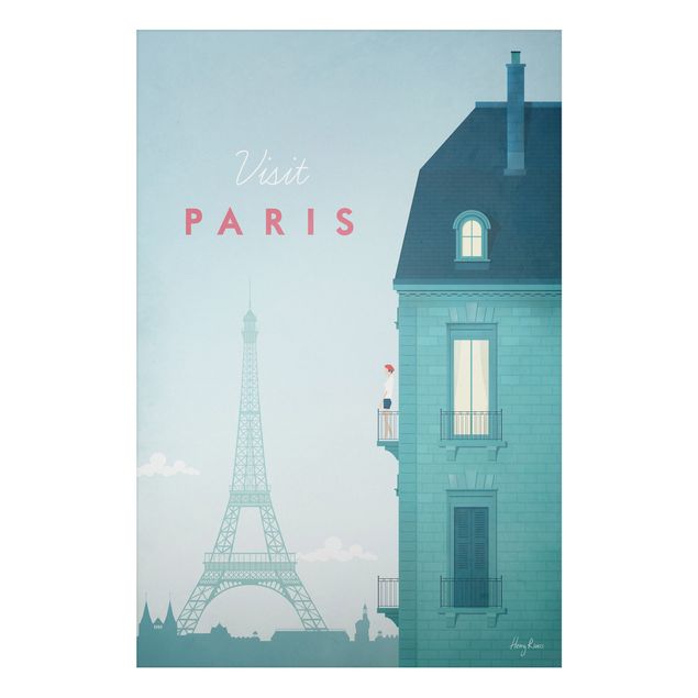 Print on aluminium - Travel Poster - Paris