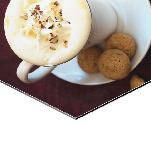 Alu-Dibond hexagon - Hot Chocolate With Cream