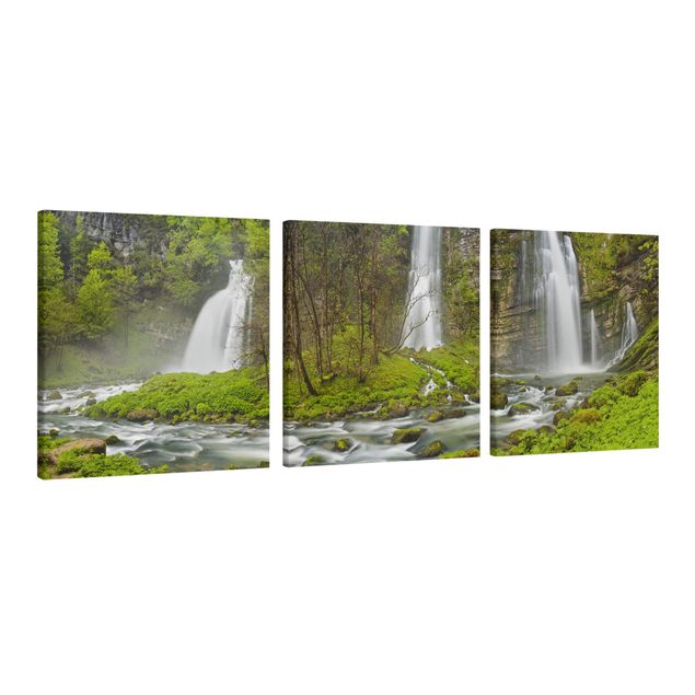 Print on canvas - Waterfalls Cascade De Flumen